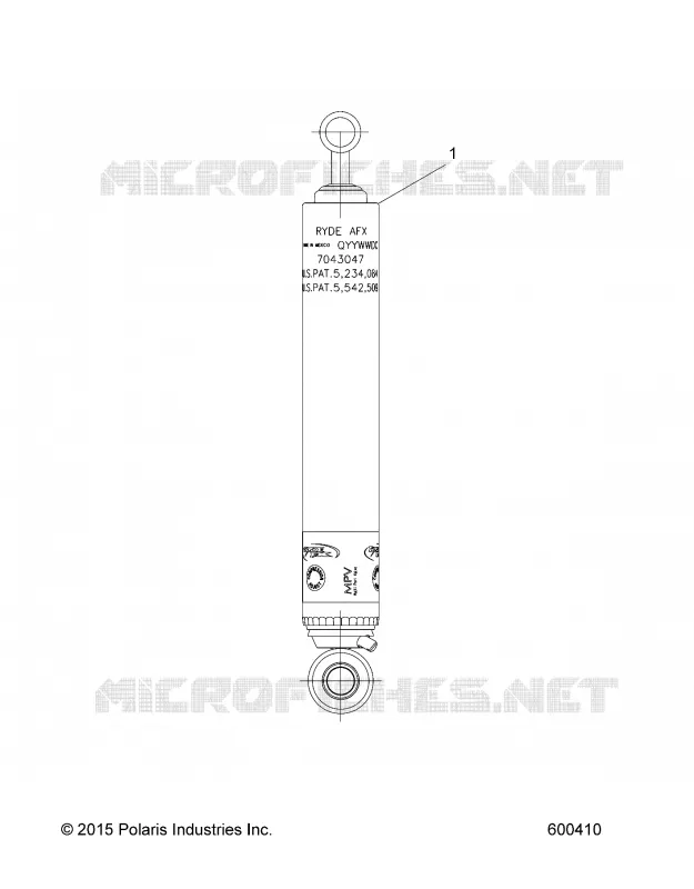 SUSPENSION, REAR SHOCK TRACK (7043047)