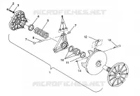 DRIVE CLUTCH ASSEMBLY TRAIL DELUXE/0930243 (4923222322026A)