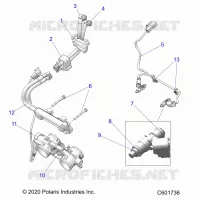 FUEL SYSTEM, RAIL, LINES AND THROTTLE BODY