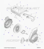 ENGINE, BLOWER HOUSING AND RECOIL STARTER