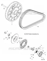 DRIVE TRAIN, SECONDARY CLUTCH