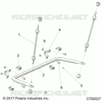 SUSPENSION, REAR STRUT STABILIZER