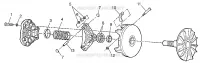DRIVE CLUTCH MAGNUM 4X4 W97AC42A, SWEDISH MAGNUM 4X4 S97AC42E AND NORWEGIAN (4940834083C002)
