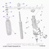 SUSPENSION, FRONT STRUT 