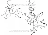 CONTROLS-MASTER CYLINDER/BRAKE LINE MAGNUM 2X4 W98AA42A (4945524552B009)