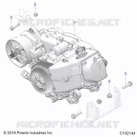 ENGINE, ENGINE AND TRANSMSSION MOUNTING