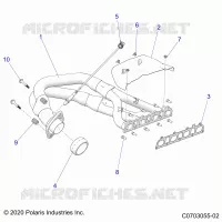 ENGINE, EXHAUST SYSTEM, HEADPIPE AND RELATED