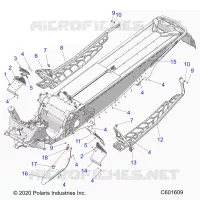 CHASSIS, CLUTCH GUARD, FOOTRESTS, AND RUNNINGBOARDS