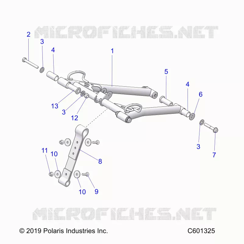 SUSPENSION, FRONT TORQUE ARM