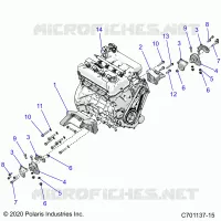 ENGINE, MOUNTING & LONG BLOCK