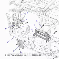 CHASSIS, ENGINE AND REAR DRIVELINE MOUNTING