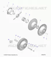 DRIVE TRAIN, CLUTCH, SECONDARY