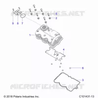 ENGINE, VALVE COVER