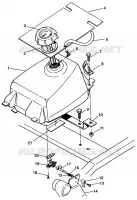 FUEL TANK SPORTSMAN 4X4 W968040 (4935943594A013)