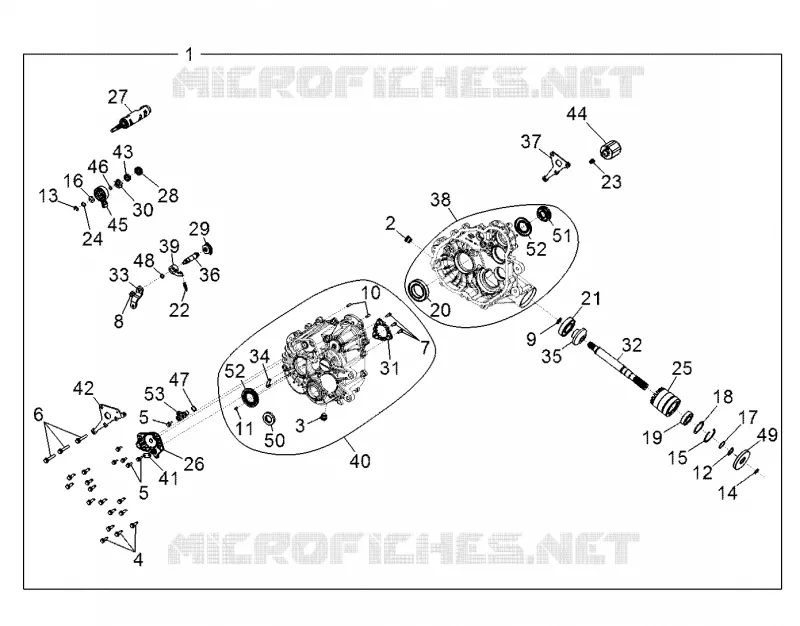 DRIVE TRAIN, MAIN GEARCASE