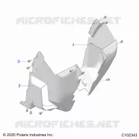 BODY, FRONT MUD GUARDS