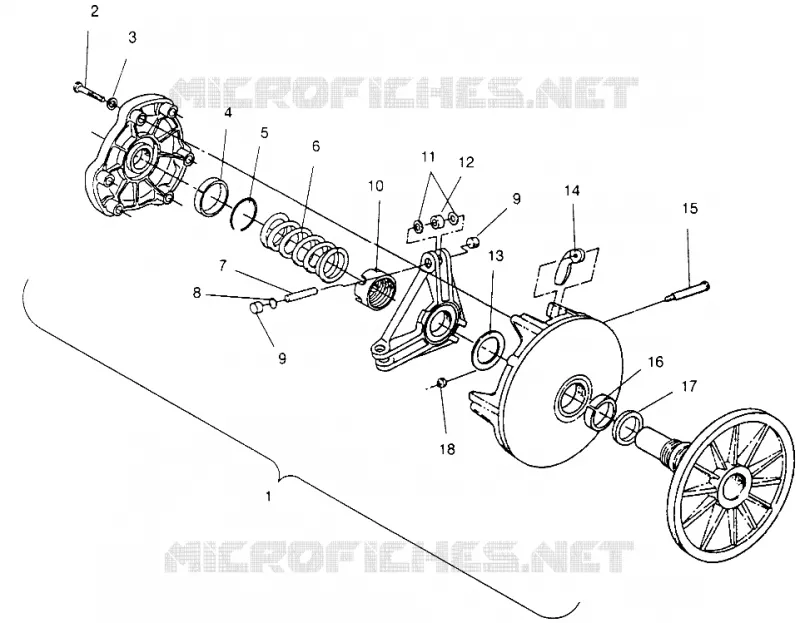 DRIVE CLUTCH ULTRA SP 0960678 AND EUROPEAN ULTRA SP E960678 (4937083708B014)