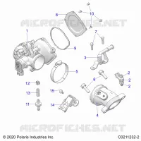 ENGINE, THROTTLE BODY AND FUEL RAIL