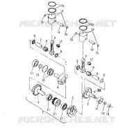 PISTON AND CRANKSHAFT  500 SP/500 SKS (4921262126041A)