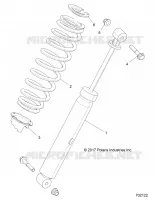 SUSPENSION, REAR SHOCK MOUNTING