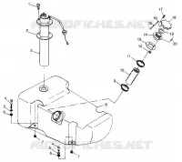 FUEL TANK SL 700 B974071, INTL. SL 700 I974071, SL 700 DELUXE B974072 AND I (4940874087A010)