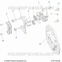 BRAKES, REAR CALIPER