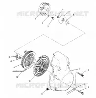 RECOIL STARTER ASSEMBLY  440 XCR SP X951660 (4932833283D003)