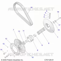 DRIVE TRAIN, SECONDARY CLUTCH/BELT