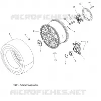 WHEELS, REAR AND HUB