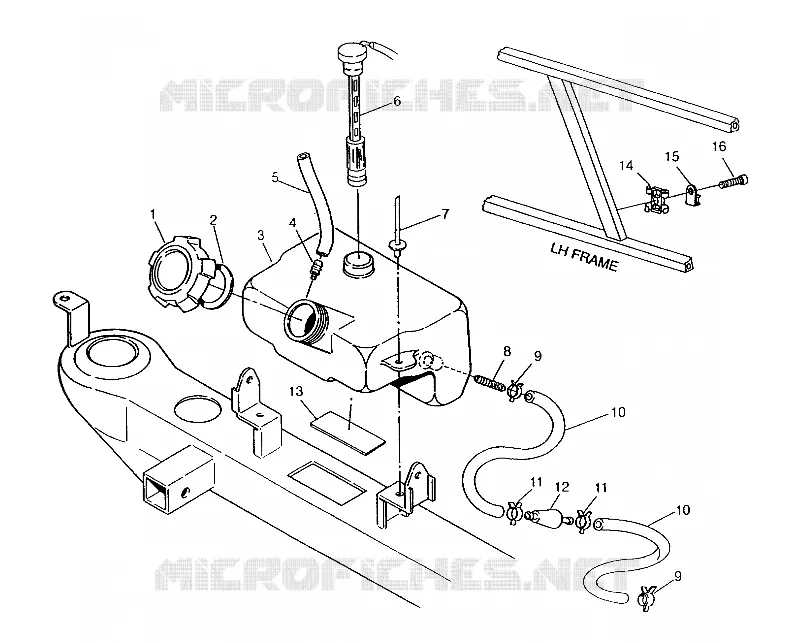 OIL TANK ASSEMBLY 6X6 400L, SWEDISH S948740 AND  NORWEGIAN N948740 (4926812681010A)