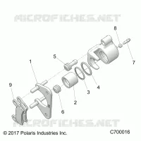 REAR BRAKE CALIPER