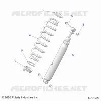 SUSPENSION, FRONT SHOCK MOUNTING