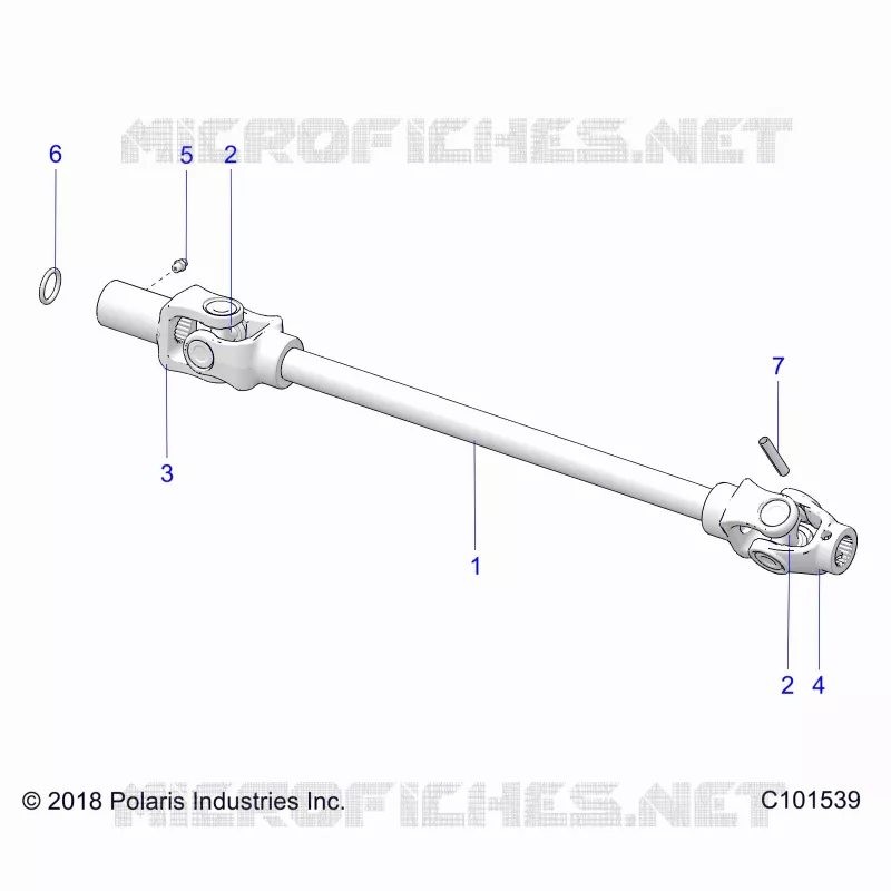 DRIVE TRAIN, FRONT PROP SHAFT