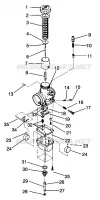 CARBURETOR 600 XCR 0961676 AND EUROPEAN 600 XCR E961676 (4932123212C011)