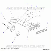 ENGINE, EXHAUST SYSTEM, HEADPIPE AND RELATED