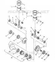 PISTON   CRANKSHAFT 440 XCR 0951660 (4929112911C012)
