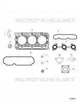 ENGINE, UPPER GASKET KIT 