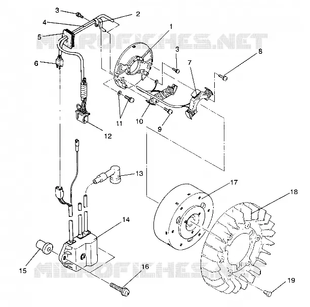 MAGNETO ASSEMBLY WIDETRAK GT / X932061 (4924722472034A)
