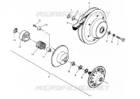 DRIVEN CLUTCH ASSEMBLY SPORT 400L W948540 (4927232723B011)