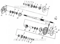 MIDDLE DRIVE ASSEMBLY MAGNUM 6X6 W97AE42A AND SWEDISH MAGNUM 6X6 S97AE42E (4940754075C004)