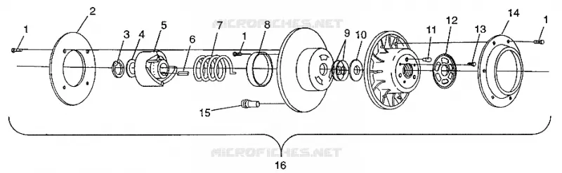 DRIVEN CLUTCH XCF 0971643 (4938613861B014)