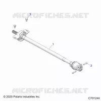DRIVE TRAIN, FRONT PROP SHAFT