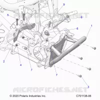 CHASSIS, MOUNTING, FRONT GEARCASE AND BUMPER MOUNTING