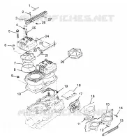 CYLINDER   MANIFOLD HURRICANE B974473 AND INTL. HURRICANE I974473 (4941044104C001)
