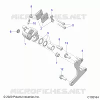 BRAKES, REAR CALIPERS