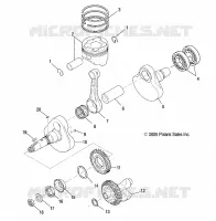 ENGINE, CRANKSHAFT AND PISTON