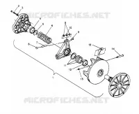 DRIVE CLUTCH SPORT 0960443, SPORT TOURING 0960243  AND EUROPEAN SPORT TOURI (4932223222C005)