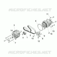 ENGINE, ALTERNATOR AND COMPRESSOR
