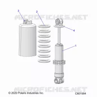 SUSPENSION, FRONT SHOCK TRACK