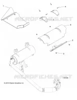 ENGINE, EXHAUST SYSTEM, SHIELDS